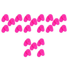 40Pcs Comfortable Rosy Silicone Ear Covers for Hair Dye and Dryer Use