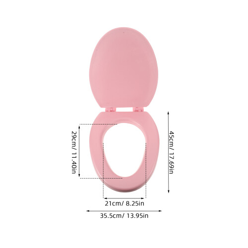 Toilettensitz Gepolstert Rosa Leise Haushalt 2