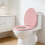 Toilettensitz Gepolstert Rosa Leise Haushalt 5