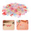400Pcs Bowknot Shaped Flatback Beads Colorful Plastic DIY Craft Charms 9