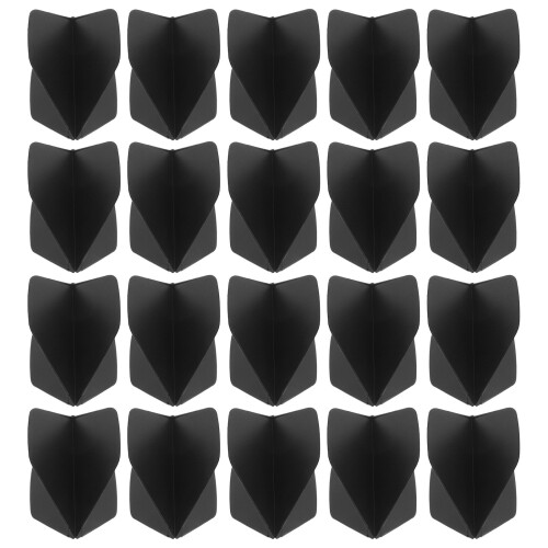 150Pcs Lightweight Plastic Dart Wings for Game Precision Flights Black 2