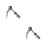 2Pcs Quick Release Silver Aluminium Alloy for Cycle Repair 2