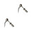 2Pcs Quick Release Silver Aluminium Alloy for Cycle Repair 4