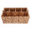 Compartment Wicker Basket for Cutlery and Condiment Organizer 7
