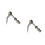 2Pcs Quick Release Silver Aluminium Alloy for Cycle Repair 7