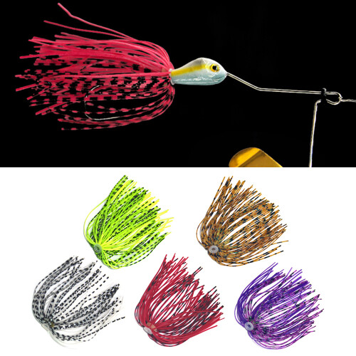5 Stück Silikon-Jigschürzen 13 cm Angelsköder Baits für Spinnerbaits 1