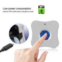 Smart B-P-02B Fingerprint Lock Silver, 20 Users, Keyless Home Security