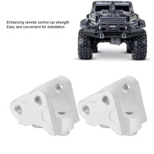 2 Stück Aluminium Vorder- und Hinterradstoßdämpferhalter für SCX10-II RC-Car, Silber
