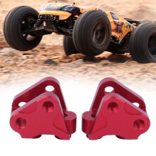SCX10-II RC Shock Linkage 2pcs Rear Front Mounts for Improved Suspension Red