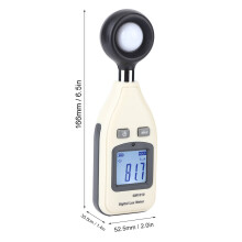 Handheld LED Digital Lux Meter Photometer 200,000Lx 52.5x35.5x166mm