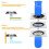 Drain Backflow Preventer 16 Pack, One Way Valve 1.97 Inch Silicone 5