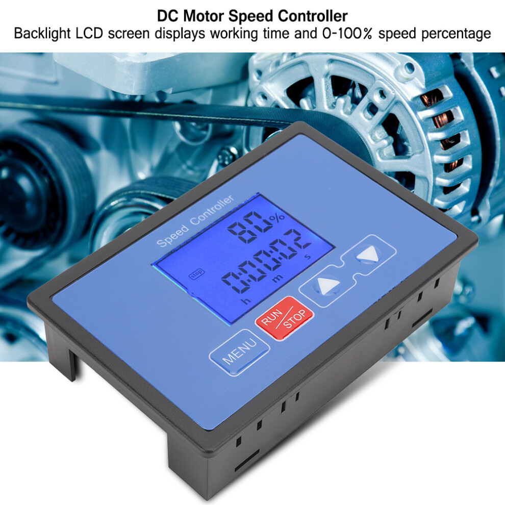 30A 6.5-55V Pwm Dc Motor Speed Controller Lcd Timer, 116X76x30mm 4201392336234