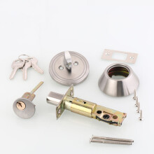 Stainless Steel Privacy Door Lockset with 3 Keys for Bedroom & Bathroom Doors