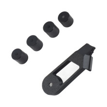 Silicone Solid Spacer with Y-Axis Wire Retrain 15mm Diameter Black