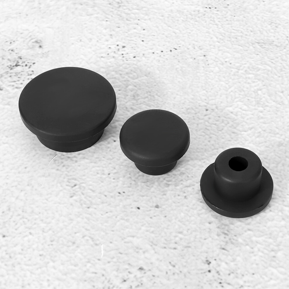 3Pcs Replacement Tailgate Rubber Plug For Jeep Wrangler Jk Black 8791392697795