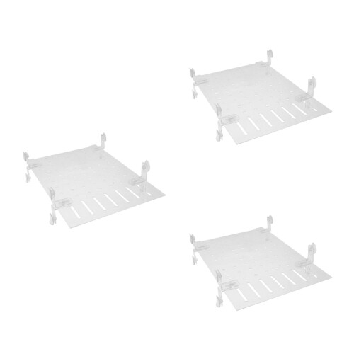 3Sets Clear Acrylic Fish Tank Separation Panel with Easy Installation