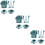 3Sets Child Tableware Set Kitchen Food Box PP Fiber Material 9