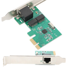 RTL 8111F 10/100/1000Mbps PCI-E Gigabit Ethernet Card, Full Height
