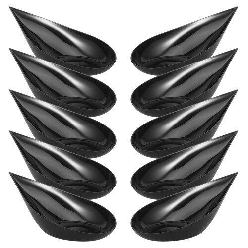 200Pcs Plastic Spoons for Outdoor Use Mini Appetizer Plates 2