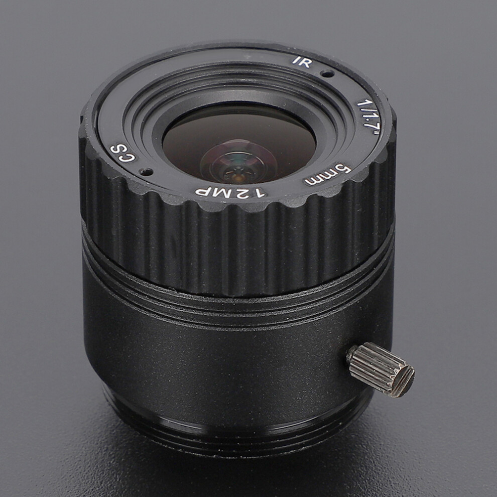 12Mp 5Mm F1.2 Cs Mount Cctv Lens, Aluminum Alloy, 1/1.7" 8421392339783