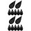 200Pcs Plastic Spoons for Outdoor Use Mini Appetizer Plates 6