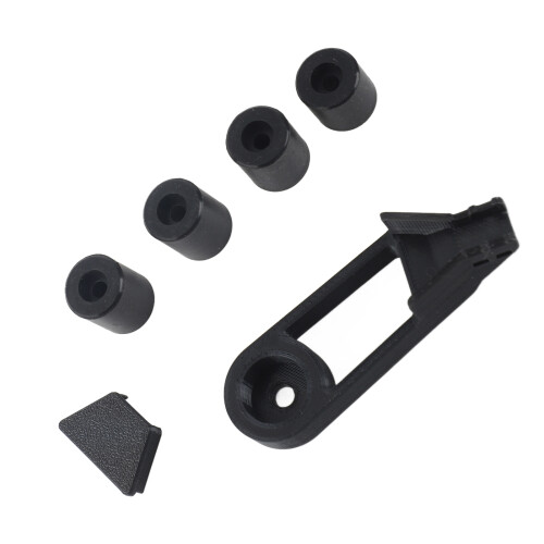 Silicone Solid Spacer for 3D Printer Hot Bed Leveling, 15mm Outer Diameter, Black 1