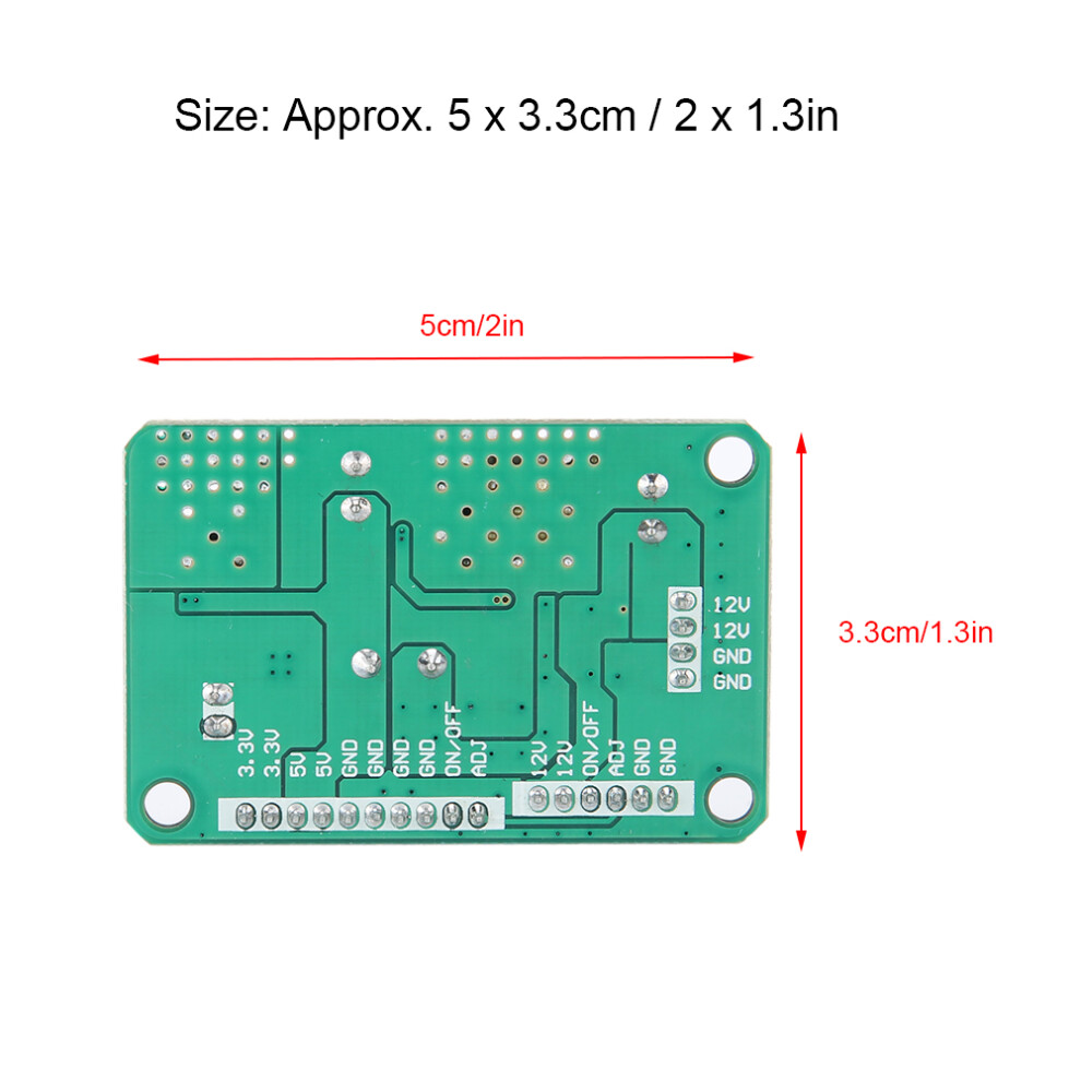 5Pcs Dc Buck Converter Module 12V To 5V/3.3V 3A High Efficiency 8471392624211