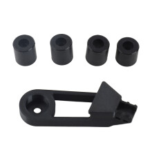 Silicone Solid Spacer for 3D Printer Leveling, Black, 15mm Diameter
