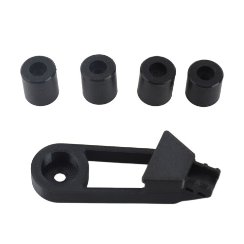 Silicone Solid Spacer for 3D Printer Leveling, Black, 15mm Diameter