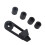 Silicone Solid Spacer with Y-Axis Wire Retrain 15mm Diameter Black 14