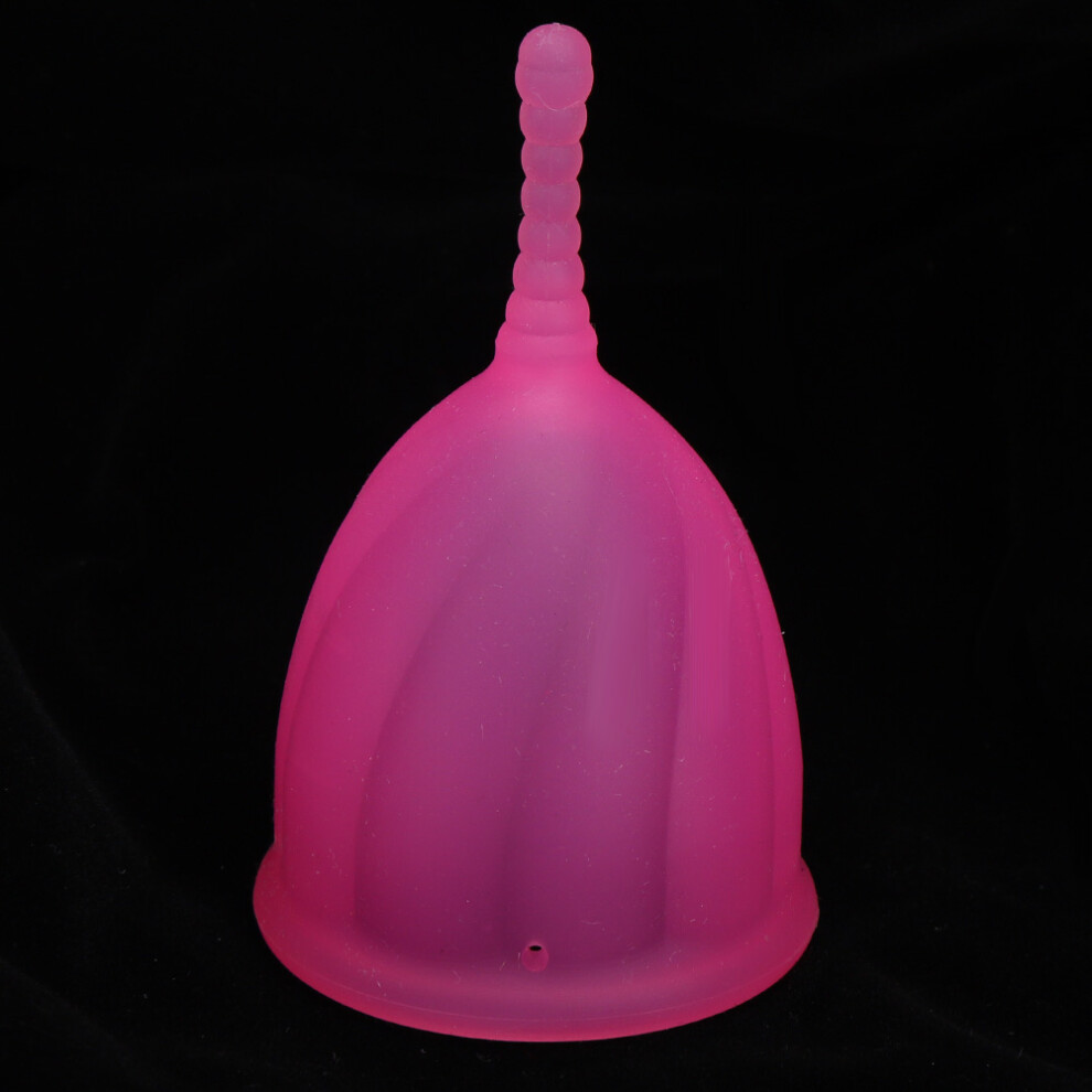 Pink/Purple/Green Reusable Silicone Menstrual Cup Female Lady Hygiene Cup S ,