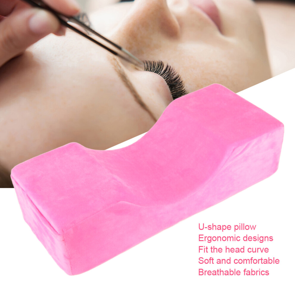 Ergonomic Eyelash Pillow Rose Red