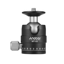 Small Aluminium Ball Head for Camera Tripod & Monopod Max 5KG DSLR & ILDC