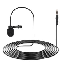Mini-Klinken-Clip-Mikrofon für Handy/Laptop, 3,5 mm, omnidirektional