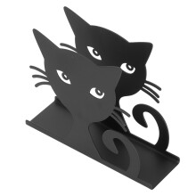 2pcs Metal Hollow Out Cat Shape Napkin Holder for Kitchen Hotels Restaurants