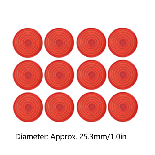 Set of 12 Button Covers 6mm Mechanical Switch Replacement Black Finish 1