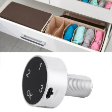 Versatile Smart Touch Screen Cabinet Lock, Zinc Alloy, 4x4x6cm