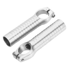 Aluminium Fahrradlenkerenden 7075 Aluminium Straßen- und Mountainbike-Lenkergriff Silber