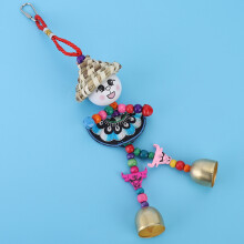 Colorful Parrot Hanging Straw Braid Toy Swing - 34x6.5x6.5cm