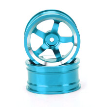 4Pcs 1/10 Aluminum Alloy RC Wheel Hubs for Touring Drift Car Blue Color