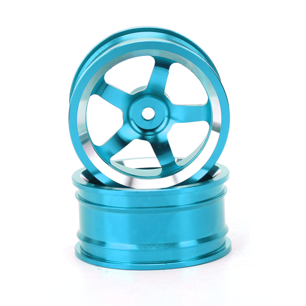 4Pcs 1/10 Aluminum Alloy Rc Wheel Hubs For Touring Drift Car Color Blue 3721388358565