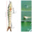Mehrgliedriger, langsam absinkender Barsch-Angels’köder, 13,5 cm / 27 g, 4# Haken 8