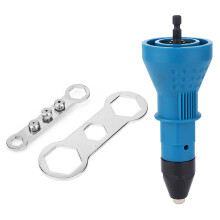 Bohrmaschinen-Nietadapter Set Blau