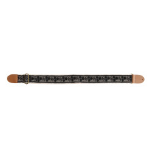 Schwarzes Spitzen-Design Nylon-Gurtband, verstellbar, für Bass, E-Gitarre und Akustikgitarre