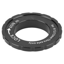 Aluminiumlegierung Fahrrad-Centerlock-Schlossring für Felgenbremsscheiben, Schwarz
