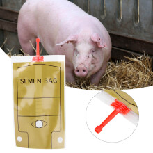 50pcs 100ml Plastic Pig Semen Insemination Bags, 17x10cm