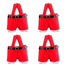 Geschenktüte, Weihnachtsmannhose, Weihnachtssüßigkeitentüte, Tragbare Weihnachtssüßigkeitentüte, Süßigkeitenbehälter M