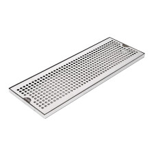 Tacka Ociekowa Ze Stali Nierdzewnej do Baru, Prostokątna Tacka Zbierająca Wodę, Tacka do Odcedzania Oleju, 50x17,5x1,5 cm