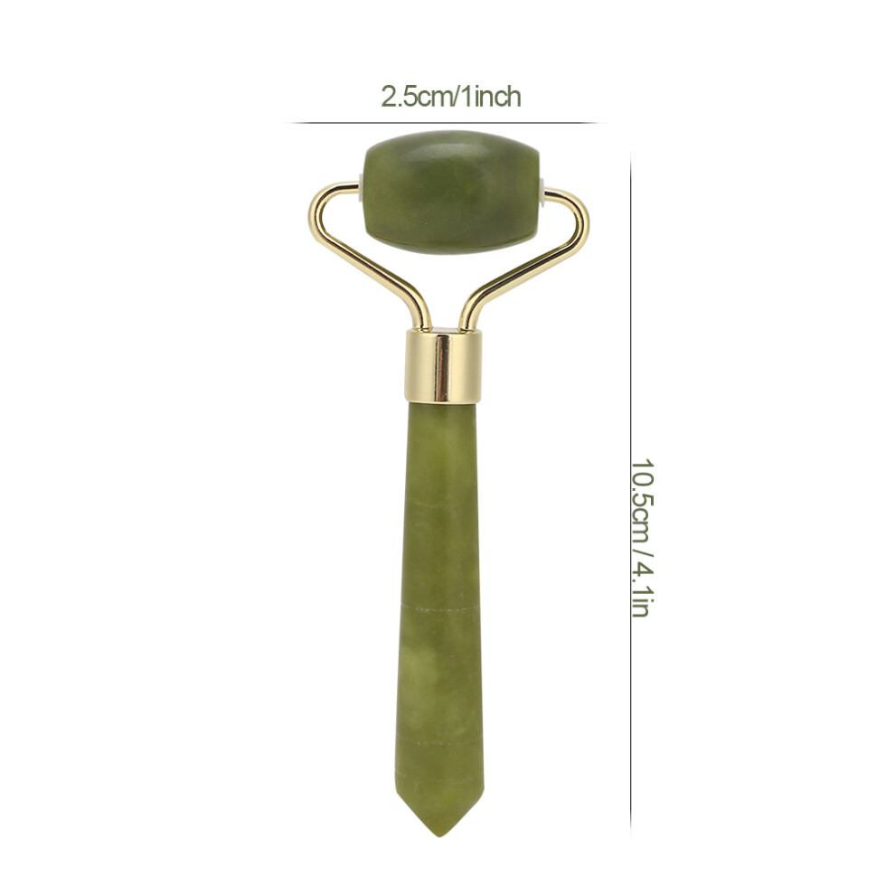 Natural Jade Facial Roller Massager Anti-Aging Skin Care Tool, 10.5cm