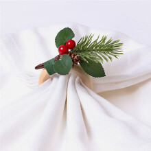 Weihnachtsserviettenring-Set, Weihnachtsserviettenring, Weihnachtsfeiertags-Dinner-Tischdekoration A